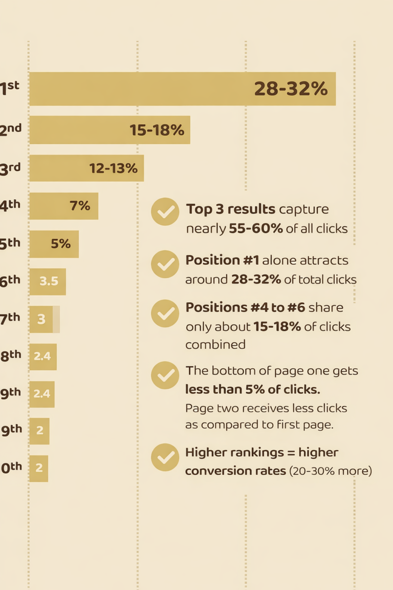 Graph of SERP Ranking